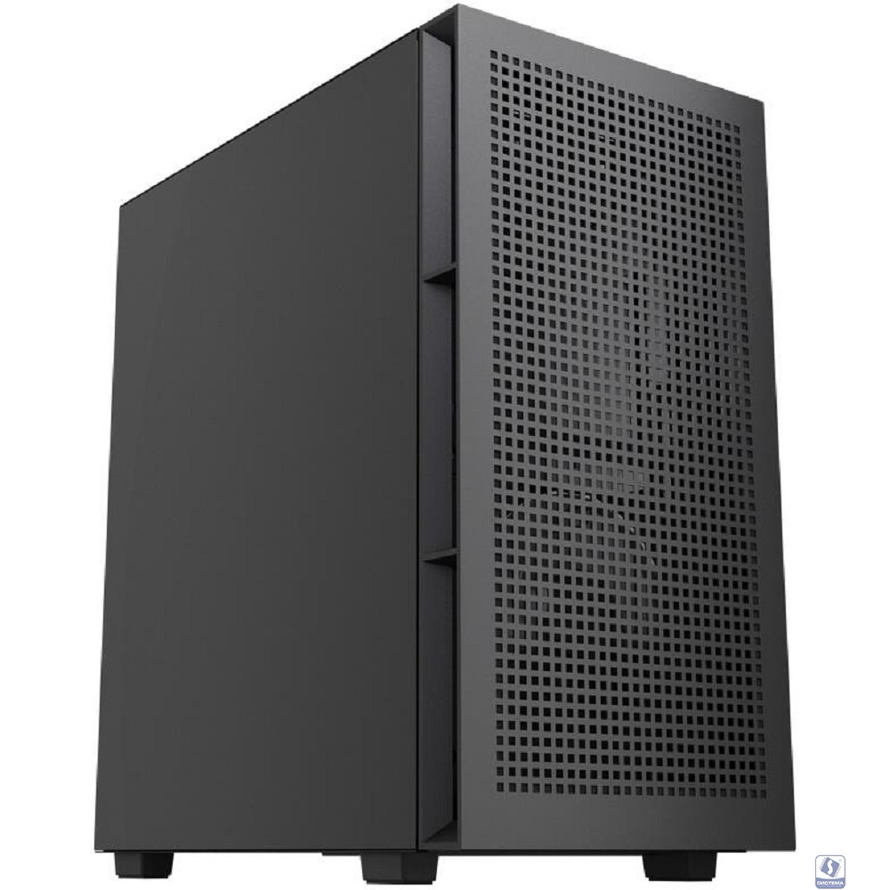 Powercase Корпус Mistral SM01 SI, Non Window, 2x120mm PWM fans, чёрный, mATX  (CMMSM01-F2)
