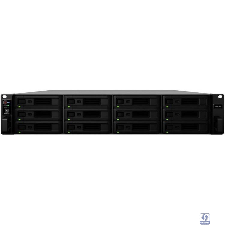 Synology RS3618XS Сетевое хранилище Rack 2U QC2,4Ghz/8Gb upto 64/RAID0,1,10,5,6/up to12HP HDDs SATA(3,5'or2,5') upto 36 with 2xRX1217(RP), 2xUSB, 4GigEth (+2Expslot), iSCSI, 2xIPcam (upto75), 1xPS