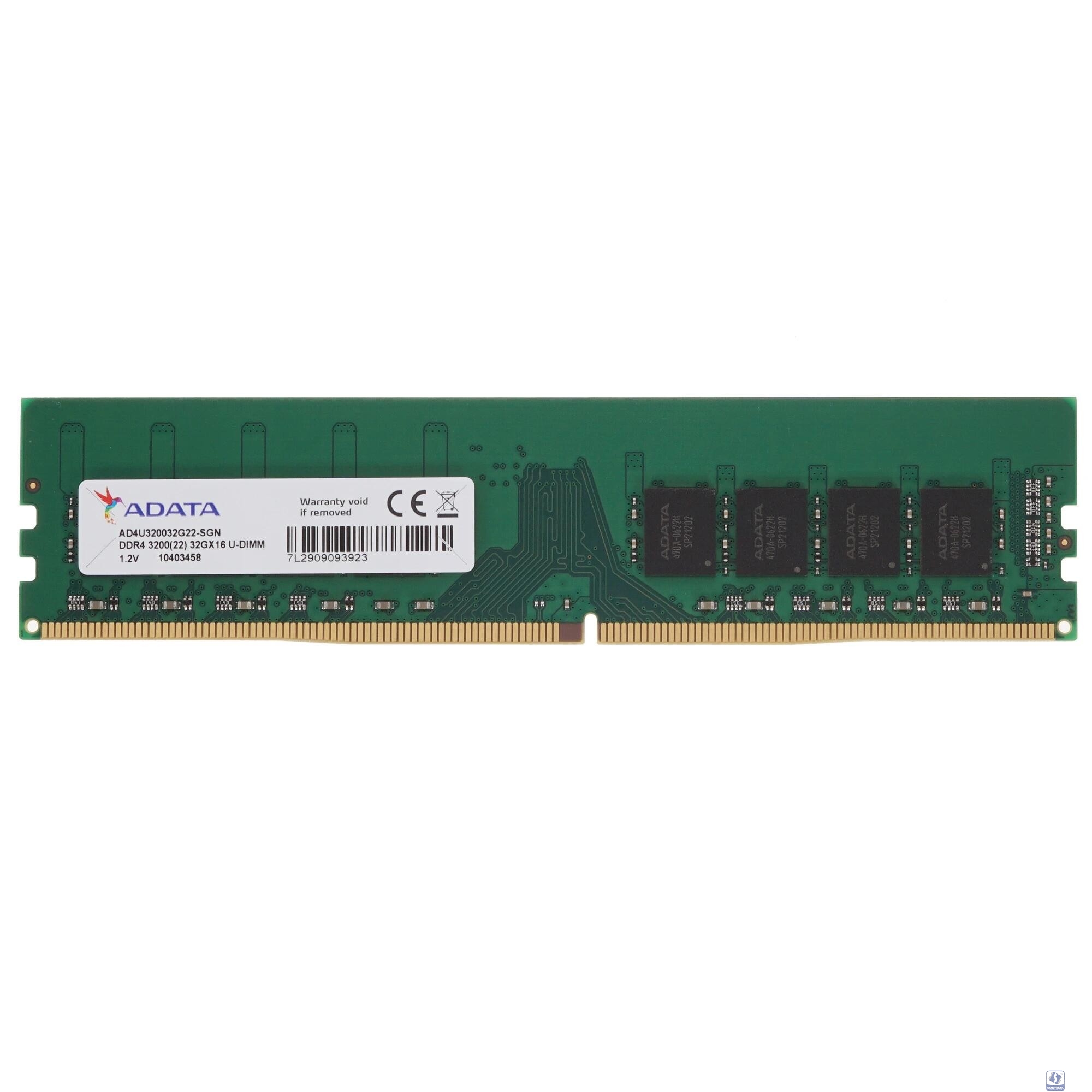 A-data DDR4 DIMM 32GB PC25600 DDR4 AD4U320032G22-SGN 