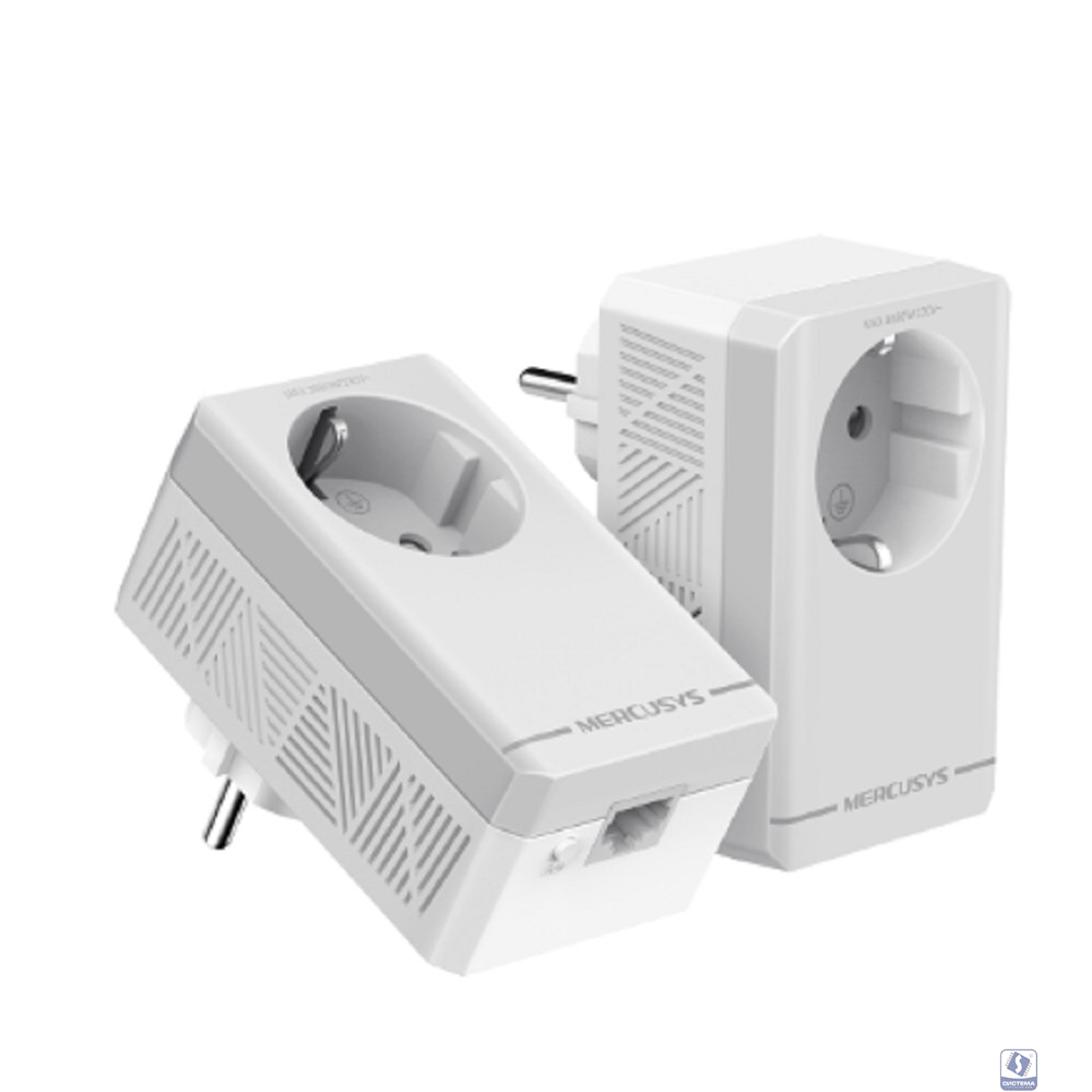 Mercusys MP300P KIT AV600 Комплект Powerline-адаптеров со встроенной розеткой