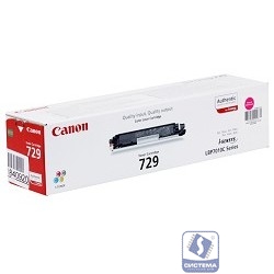 Canon Cartridge 729M  4368B002 Тонер картридж для LBP 7010C, Пурпурный, 1000стр.