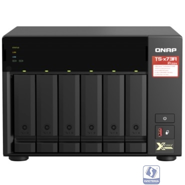 QNAP TS-673A-8G NAS, 6 trays 3,5"/2,5", 2x2,5 GbE BASE-T, 2 x M.2 NVMe 2280 slots, quad-core AMD Ryzen V1500B 2,2 GHz, 8 GB SO-DIMM DDR4 (1 x 8 GB) up to 64GB (2x32 GB) 
