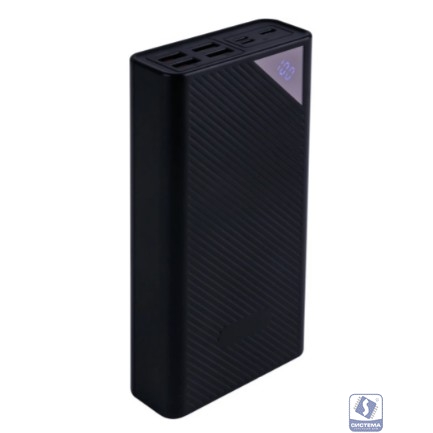 Мобильный аккумулятор Digma DGP-30000-4U 30000mAh QC 4.0 PD 22.5W 3A 4xUSB-A/USB-C черный (DGP-30000-4U-B)