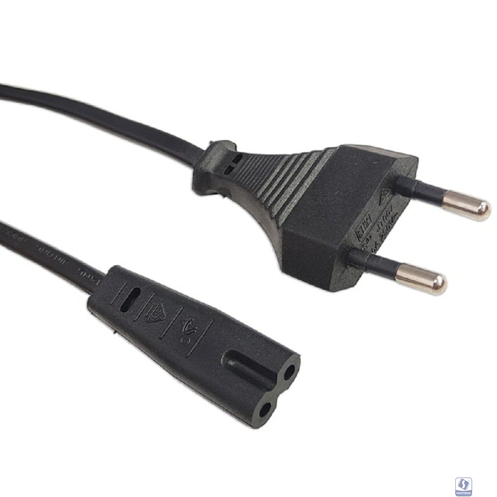 Кабель питания Filum FL-PC2.5-EU-C7-3M CEE 7/16 -С13, 2х0.5, 220В, 2.5A, чёрный, 3.0м (1115457)