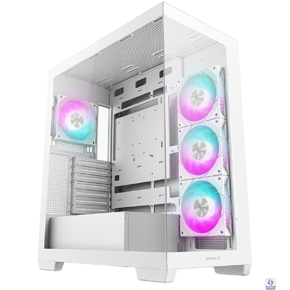 Deepcool CG580 4F White (ATX, без БП, 2*USB3.0 Type-A+USB3.2 Type-C) (R-CG580-WHADA4-G-1)