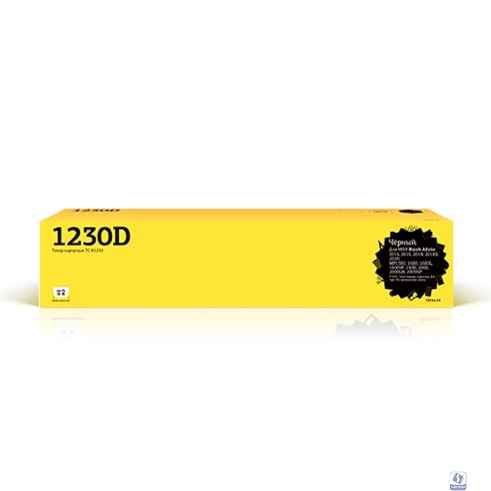 T2 R1230D/MP2000 Тонер-картридж (TC-R1230) для Ricoh Aficio 2015/2016/2018/2020/MP1500/MP1600/MP1900/MP2000 (9000 стр.), черный