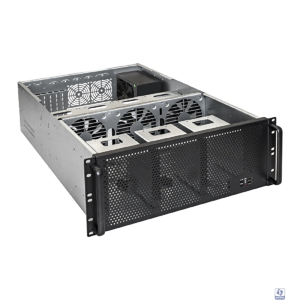 Exegate EX300109RUS Серверный корпус ExeGate Pro 4U650-18 <RM 19", высота 4U, глубина 650, БП 1000PAS, USB>