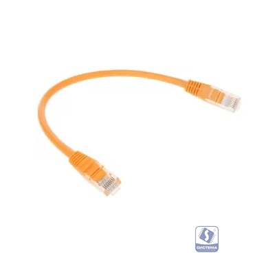 Патч-корд UTP Cablexpert PP12-0.25M/O кат.5e, 0.25м, литой, многожильный (оранжевый)