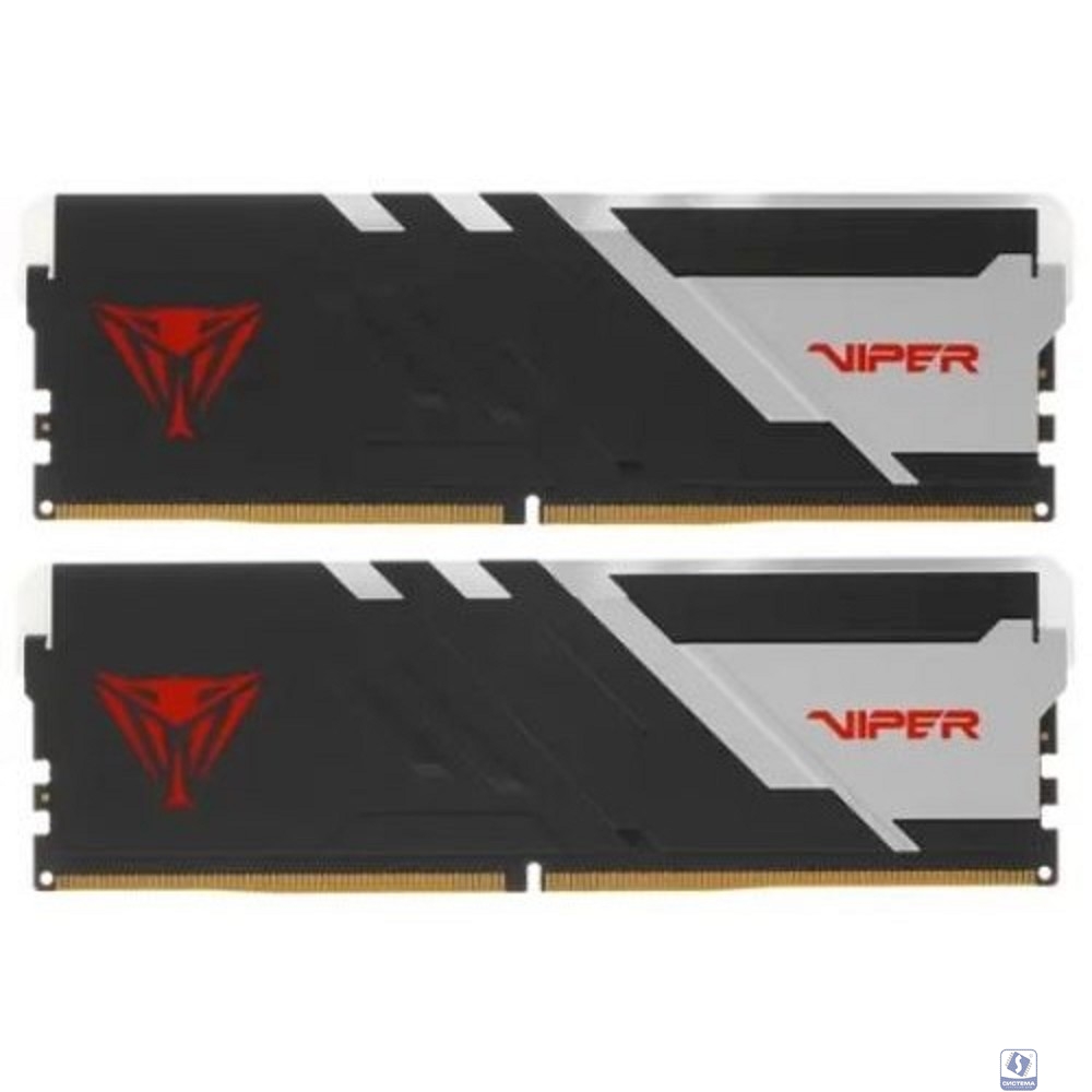 Patriot DDR5 DIMM 32Gb 2x16Gb 7400MHz PVVR532G740C36K Viper Venom RGB RTL Gaming PC5-59200 CL36 288-pin 1.45В kit с радиатором Ret