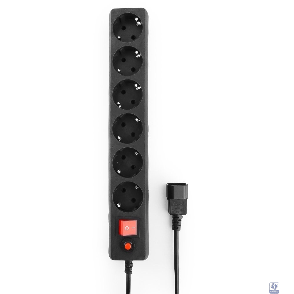 Гарнизон Сетевой фильтр для ИБП ECL-5-UPS-B-1.8 5р, 10А, 1.8м, ур.защиты 4, черный, пакет (22435)