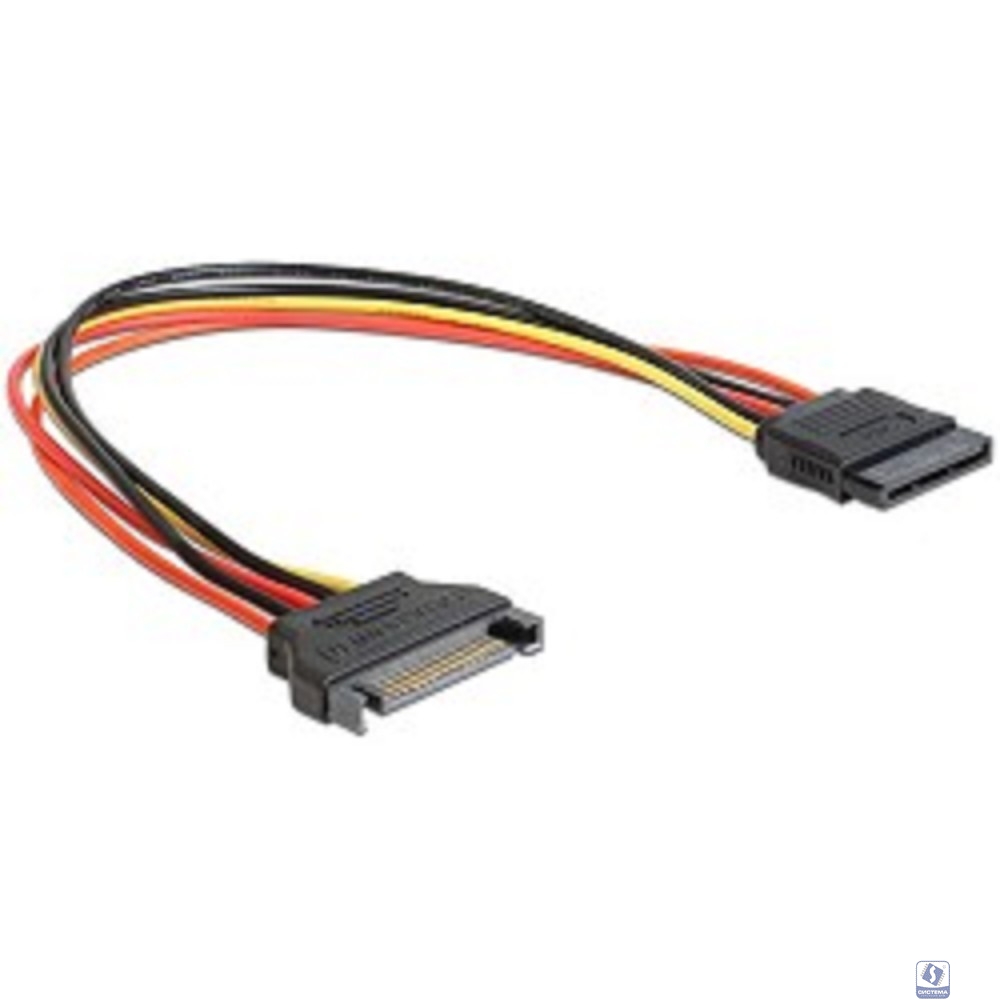 Cablexpert Удлинитель кабеля питания SATA 15pin(M)/15pin(F), 30см (CC-SATAMF-01)