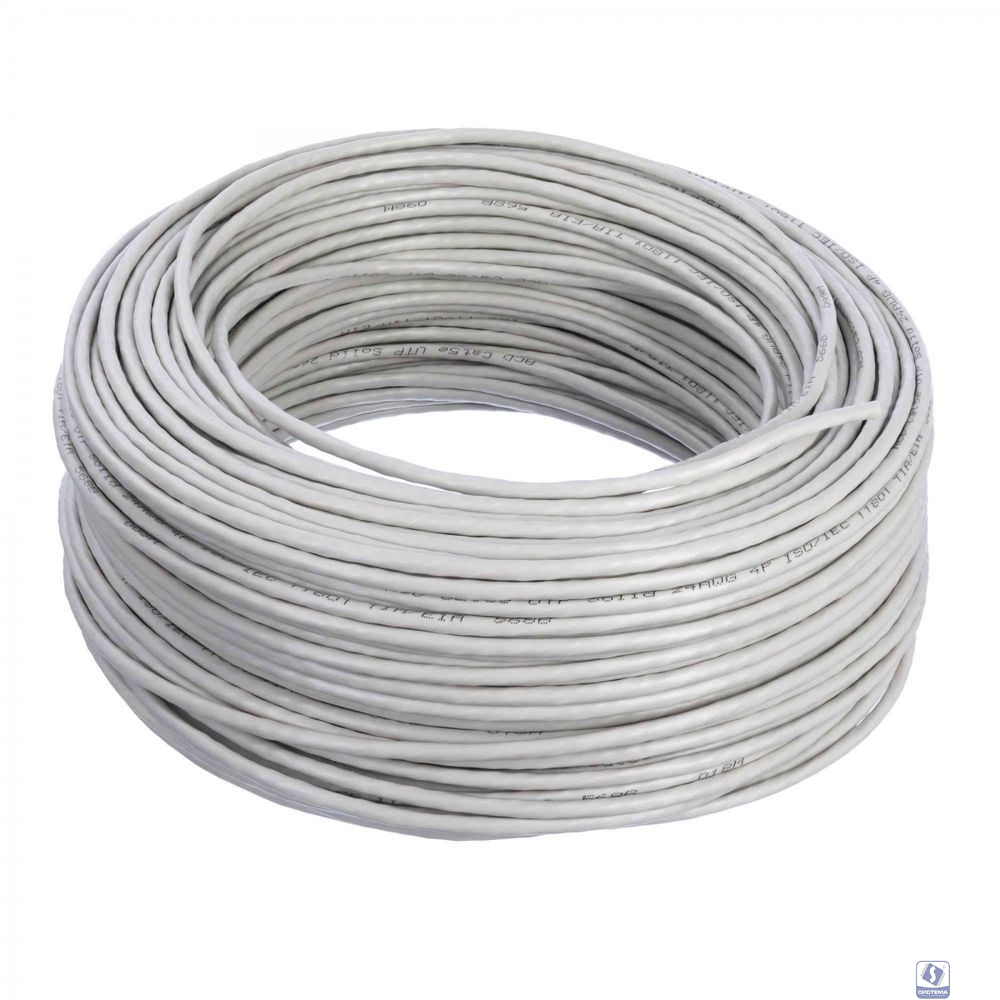 Кабель ACD Кабель ACD-LBU5E-1HA |ACD-LBU5E-1HA| Cat5e UTP 24AWG 4Pair Solid type 0.50мм CCA(25%), PVC,100м |ACD-LBU5E-1HA| бухта, Серый, (741951)