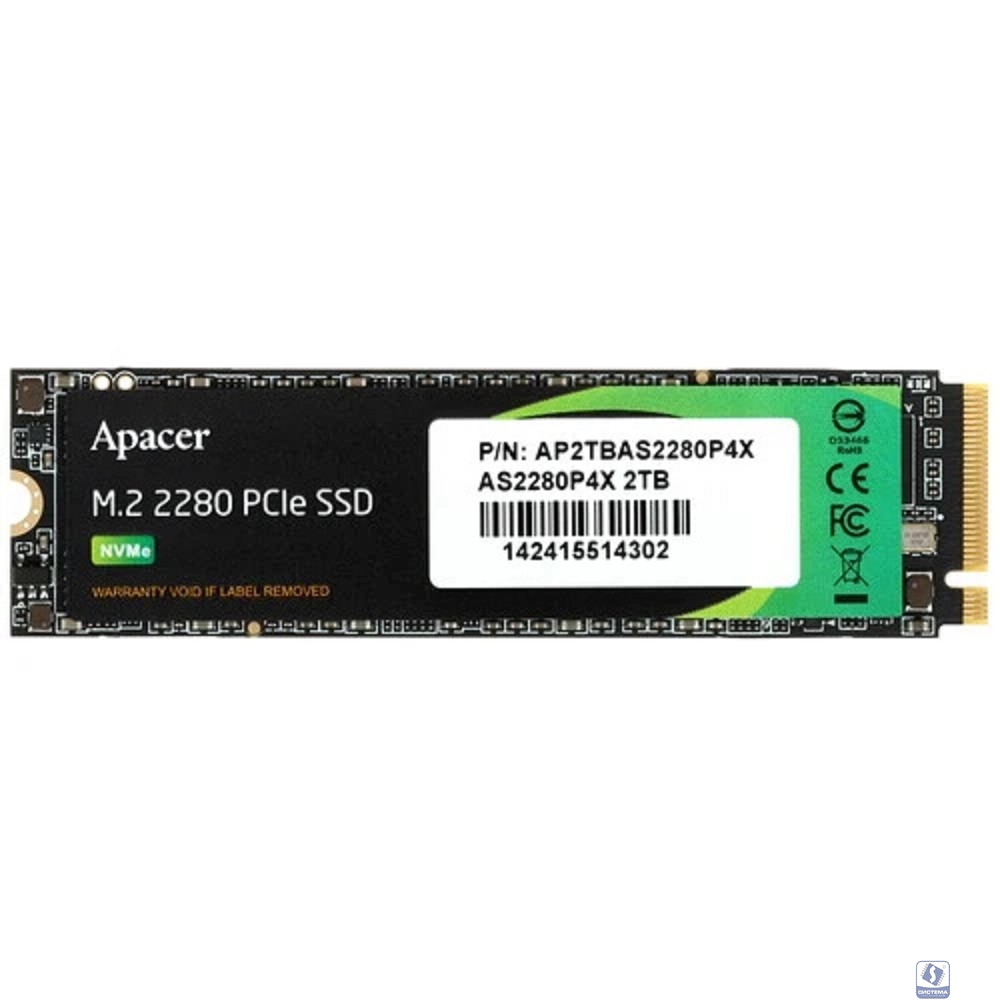 Apacer SSD M.2 2280 2TB AS2280P4 AP2TBAS2280P4X-1 