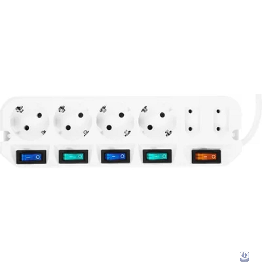 Удлинитель Most A16 6р/3м белый (пакет ПЭ) A16-Б 3М