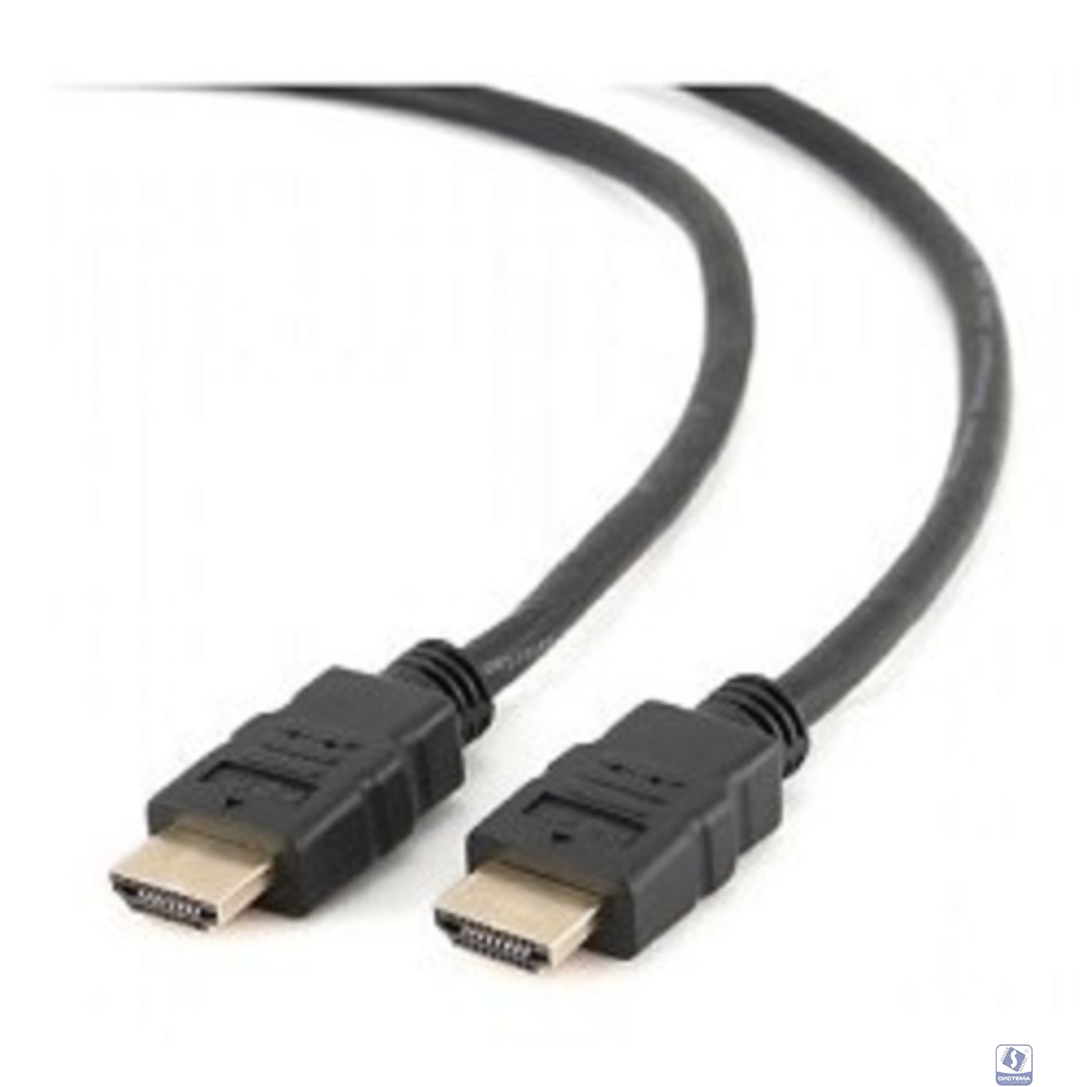 Кабель HDMI Cablexpert CC-HDMI4-0.5M, 19M/19M, v2.0, медь, позол.разъемы, экран, 0.5м, черный, пак