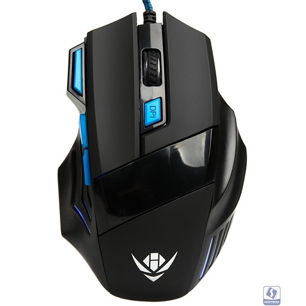 Мышь MOG-21U Nakatomi Gaming mouse - игровая, 7 кнопок + ролик прокрутки, USB, черная