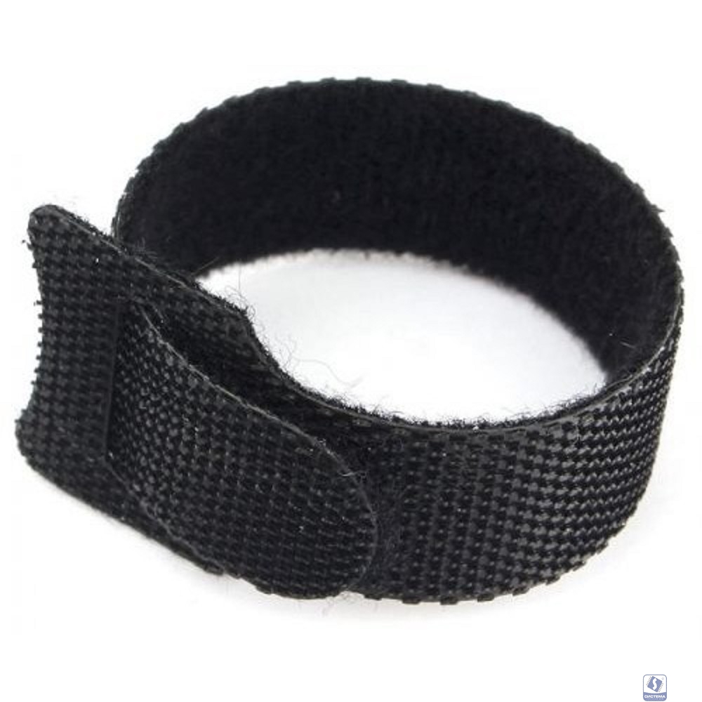 Cablexpert Хомуты-липучки на основе ленты Velcro® VT-200x11BK  200 x 11 мм, черные (12 шт.)