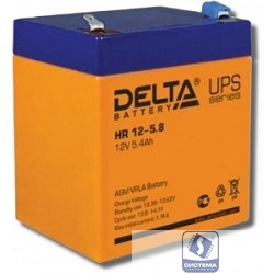 Delta HR 12-5.8 (5.8 А\ч, 12В) свинцово- кислотный аккумулятор  