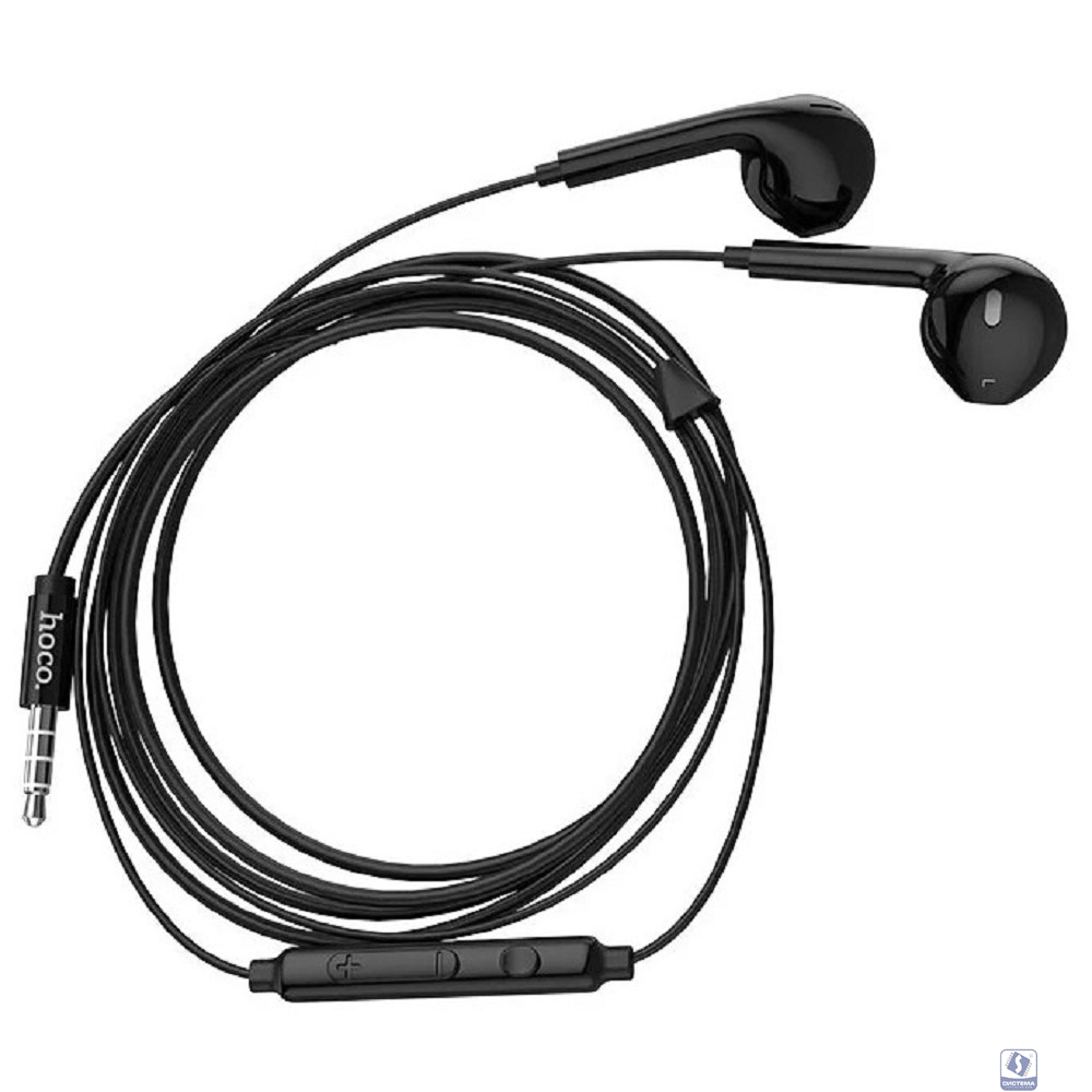 HOCO M55/ Наушники + микрофон/ Кнопка ответа/ 1.2м/ 3.5 mm jack/ Black