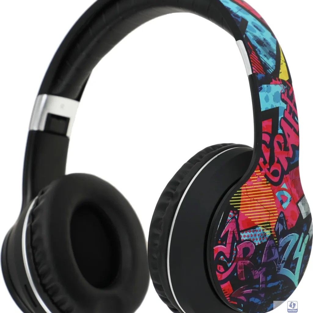 повреждение упаковки Defender Беспроводная гарнитура FreeMotion B595 черный+граффити, BT (63597)