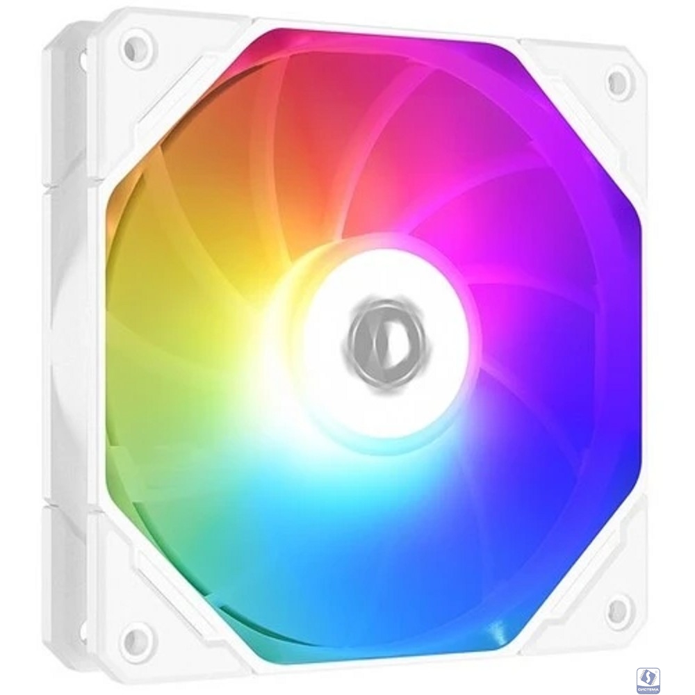 Case fan ID-Cooling TF-12025-PRO-ARGB WHITE 120мм ( PWM, резиновые углы, белый, ARGB, 500-1800об/мин)  BOX