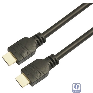 Кабель аудио-видео LAZSO WH-111 HDMI (m)/HDMI (m) 10м. Позолоченные контакты черный (WH-111(10M))