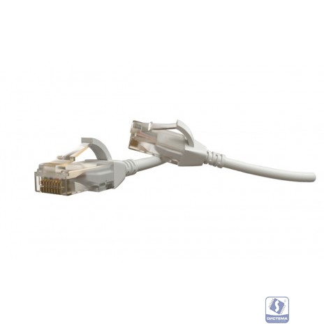 Hyperline PC-LPT-UTP-RJ45-RJ45-C6-1M-LSZH-WH Патч-корд U/UTP, категория 6 (100% Fluke Component Tested), 28AWG, LSZH, 1 м, белый