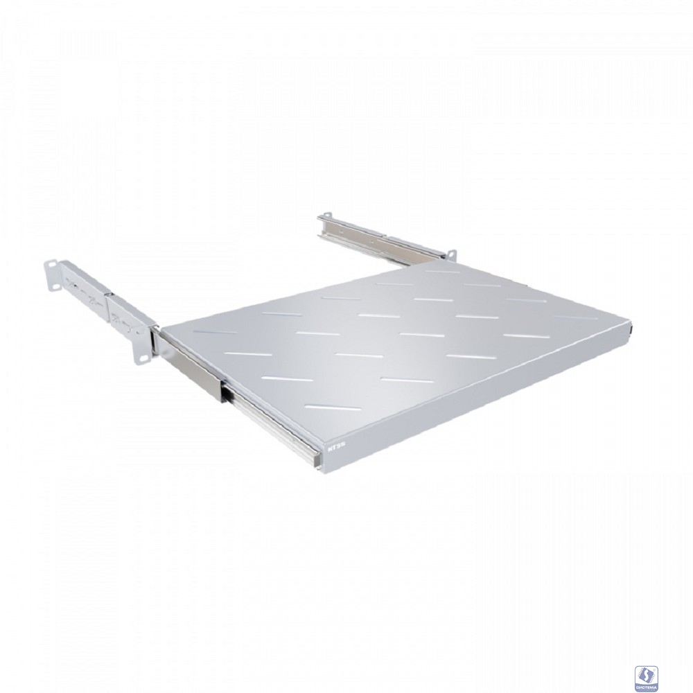 NTSS Полка выдвижная NTSS глубина 300мм, крепление 19 1U, для шкафов глубиной 600мм, серый RAL 7035 NTSS-MSKB-FS-600