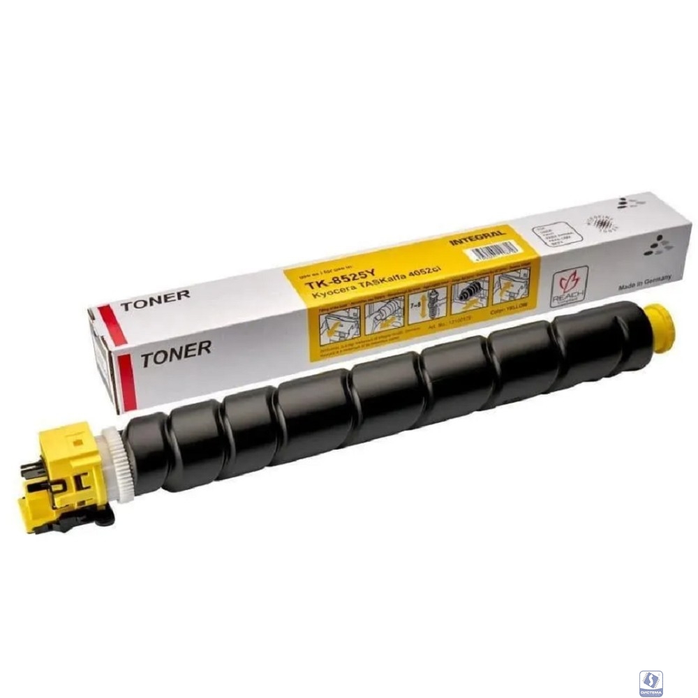 Тонер-картридж Integral TK-8525Y с чипом для Kyocera
