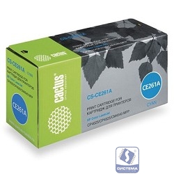 Cactus CS-CE261A Картридж лазерный CE261A голубой (11000стр.) для HP LJ CP4025/CP4525/CM4540