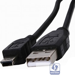 Rexant (18-1131-2) Кабель USB-A – mini USB, 1А, 0,2м, ПВХ, черный