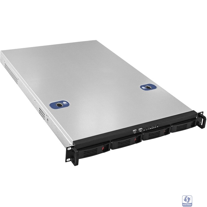 Exegate EX293175RUS Серверный корпус ExeGate Pro 1U660-HS04 <RM 19", высота 1U, глубина 660, БП 1U-900ADS, 4xHotSwap, USB>