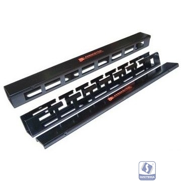 Кабельный органайзер Вертикальный Lanmaster LAN-ORG/CVP-1U односторонний кольца 1U шир.:19" глуб.:44мм