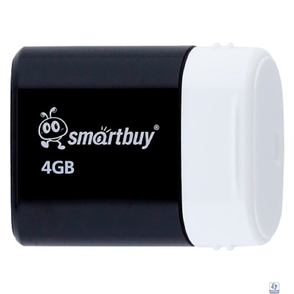Smartbuy USB Drive 4GB LARA Black (SB4GBLara-K)