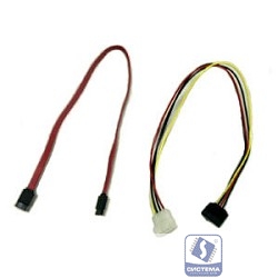 Gembird/Cablexpert Кабель SATA  интерфейсный (48см) 7pin/7pin и питания (15см) 4pin/15pin(CC-SATA)