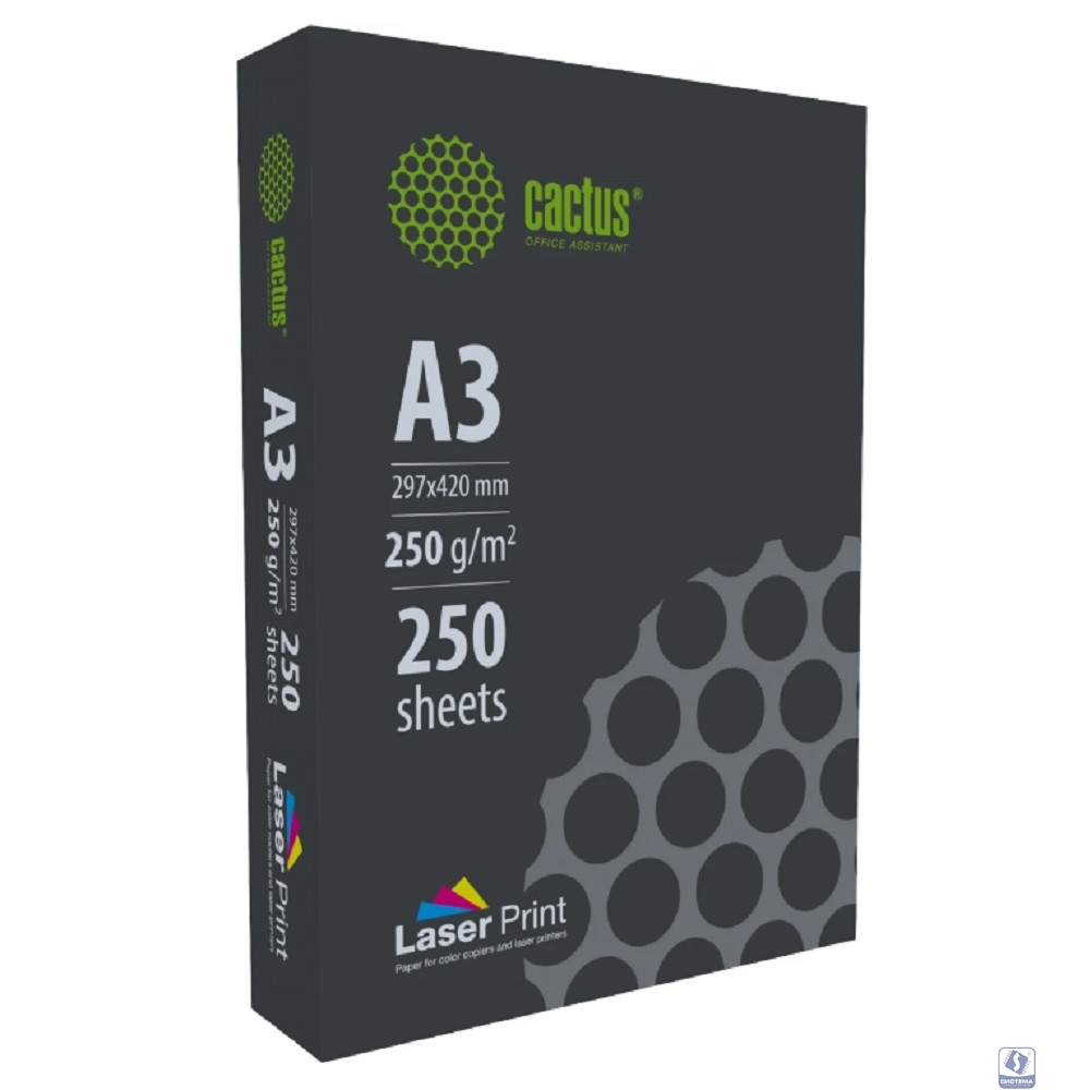 Бумага Cactus CS-LPA3250250 A3/250г/м2/250л./белый для лазерной печати