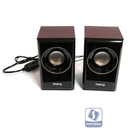Dialog Stride AST-15UP CHERRY - акустические колонки 2.0, 6W RMS, вишневые, питание от USB