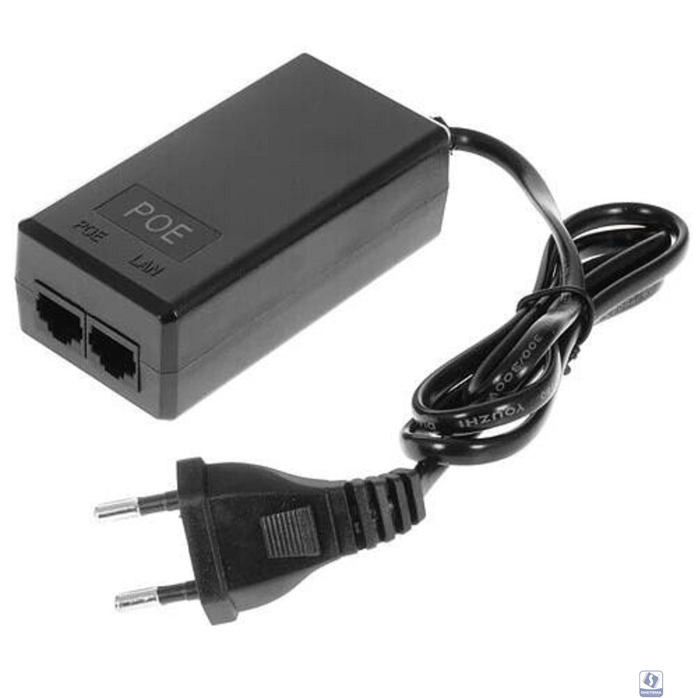 ORIENT SAP-C48POE 1A, PoE инжектор питания 48 Вт, AC 100-240V/ DC 48V, 1.0A, вход: RJ45 LAN 10/100, выход: RJ45 PoE тип B (4/5+,7/8-), совместим с оборудованием PoE IEEE 802.3af, (30672)