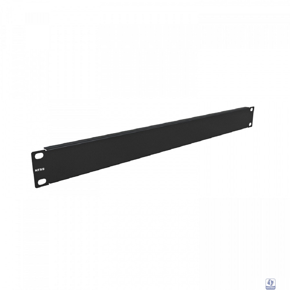 NTSS Панель 1U заглушка NTSS, крепление 19 1U, черный RAL 9005 NTSS-FUB-1U-BL
