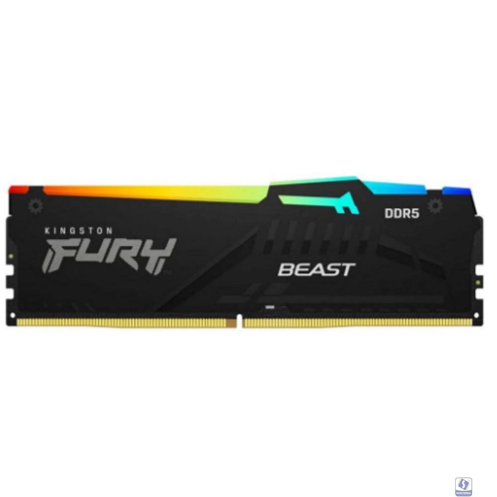 Оперативная память Kingston Fury Beast KF568C34BBA-16 DDR5 -  1x 16ГБ 6800МГц, DIMM,  Ret