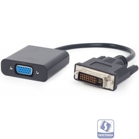 ORIENT Кабель-адаптер C060, DVI-D M (24+1) -> VGA 15F, для подкл.монитора/проектора к выходу DVI-D, длина 0.2 метра, черный (30568)