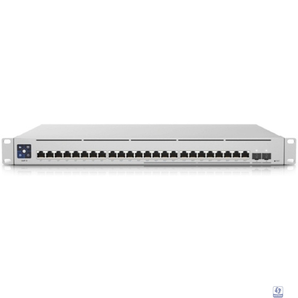 UBIQUITI USW-Enterprise-24-PoE PoE-коммутатор в стойку, 12х 2.5G RJ45, 12х 1G RJ45, 2х 10G SFP+, раздача 400 Вт