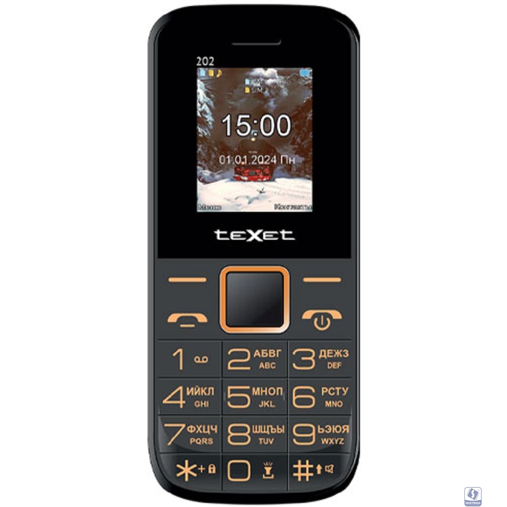 TEXET TM-202 цвет черный