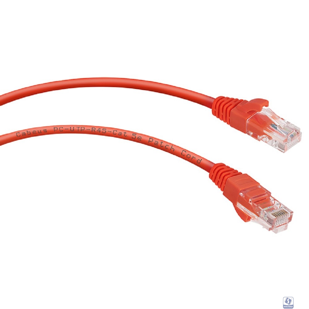 Cabeus PC-UTP-RJ45-Cat.5e-0.15m-RD Патч-корд U/UTP, категория 5е, 2xRJ45/8p8c, неэкранированный, красный, PVC, 0.15м
