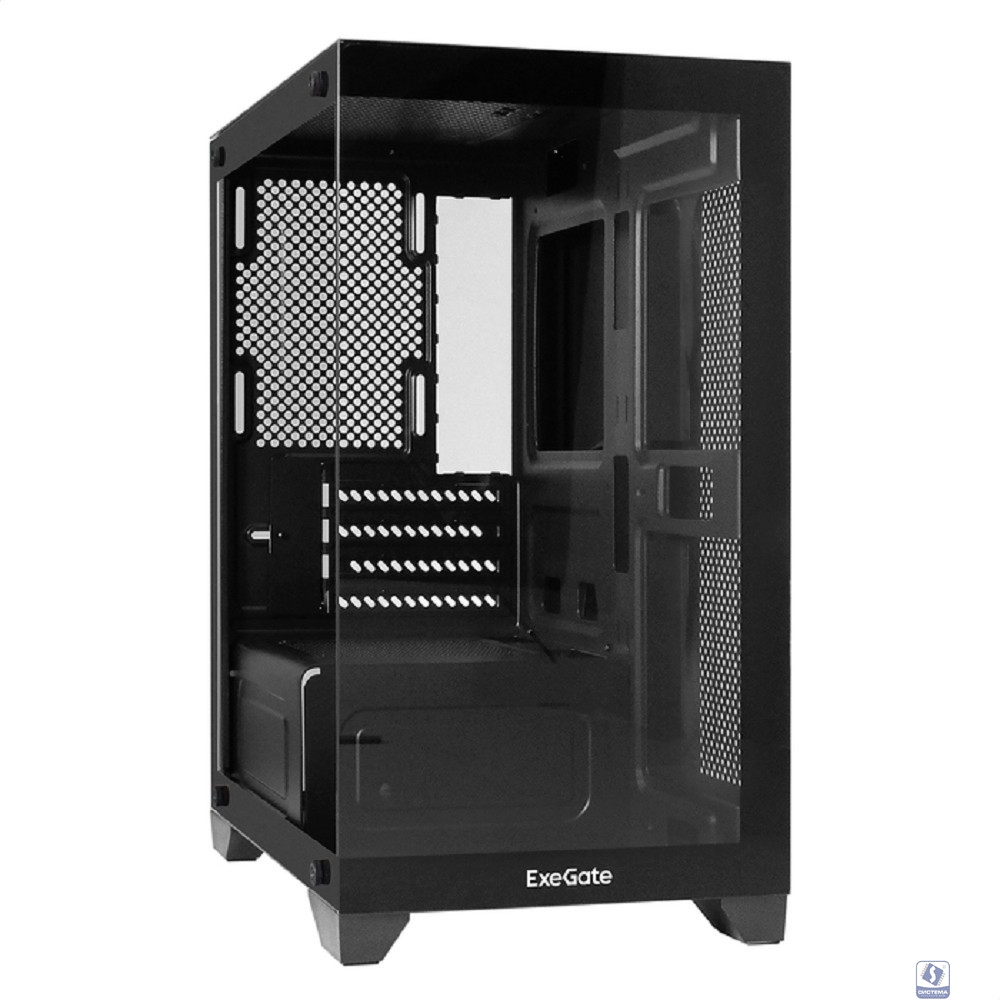 ExeGate EX299573RUS i3 SEA LE-NPX750 (mATX, БП 750NPX, 1*USB+1*USB3.0, HD аудио, черный, передняя и боковая панели - закаленное стекло)