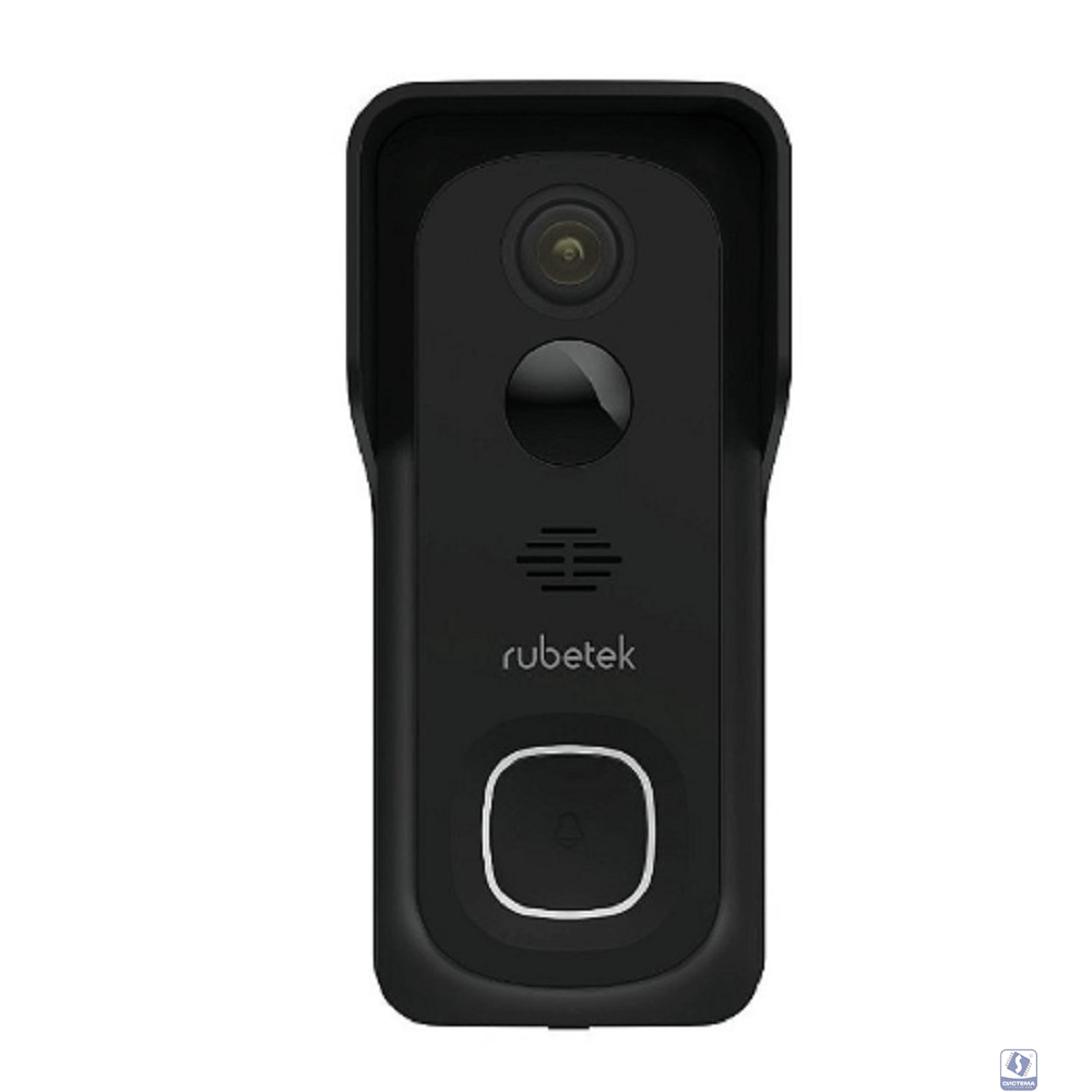 RUBETEK RV-3440 Видеозвонок на батарейках (цв. чёрный), 2 Мп, 1/2.9'' CMOS, объектив 2.4 мм, ONVIF/WebRTC/RTSP, слот microSD, Wi-Fi 2.4 ГГц, PIR датчик 100°, 6700 мАч, IP65, металл