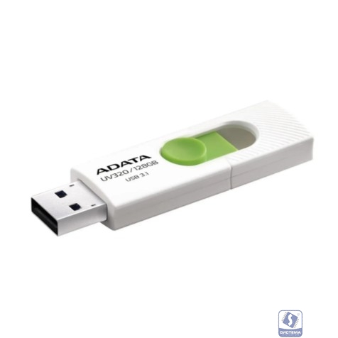 A-DATA Flash Drive 128GB <AUV320-128G-RWHGN> UV320, USB 3.2, белый/зеленый