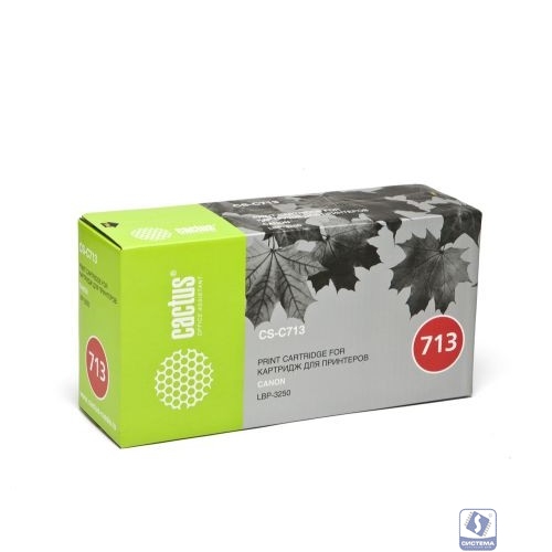 Cactus CS-C713S (1871B002) Картридж черный для Canon LBP 3250 i-Sensys (2000 стр.)