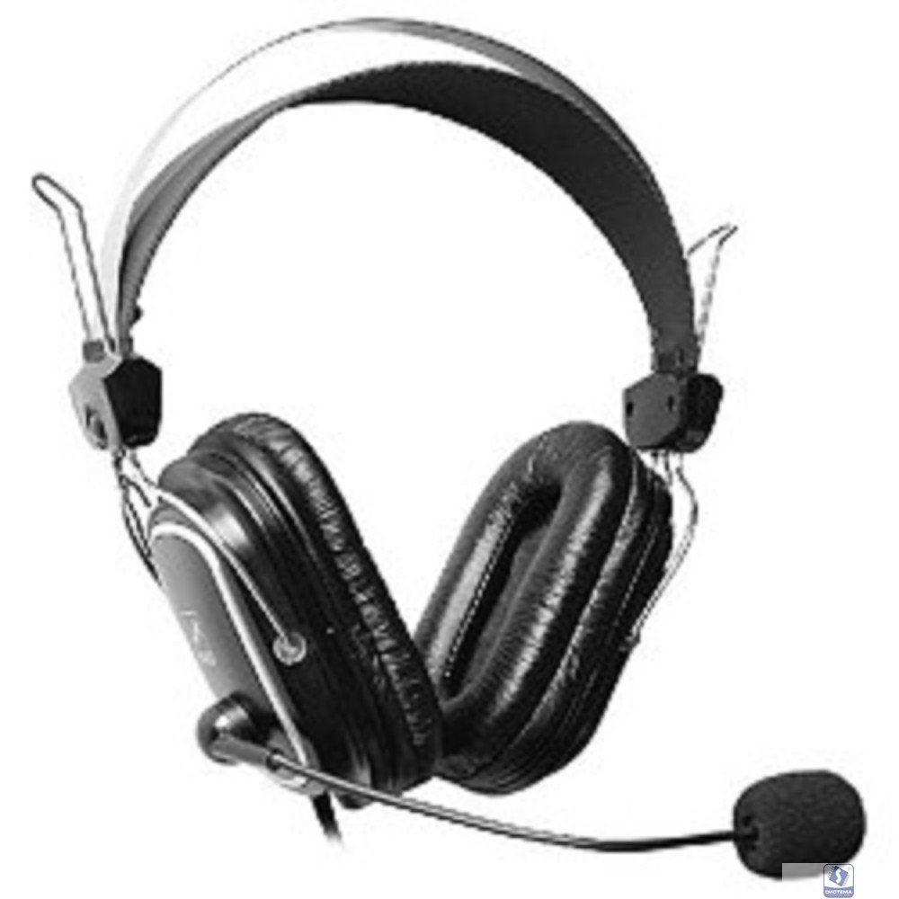 A4Tech HS-50,Черный(серебристые вставки) 