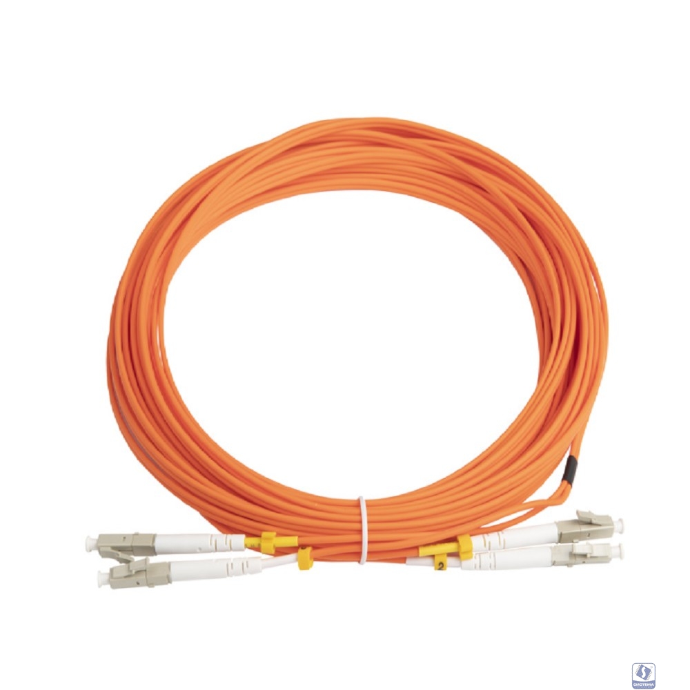 Hyperline FC-D2-50-LC/PR-LC/PR-H-10M-LSZH-OR Патч-корд волоконно-оптический (шнур) MM 50/125, LC-LC, 2.0 мм, duplex, LSZH, 10 м  